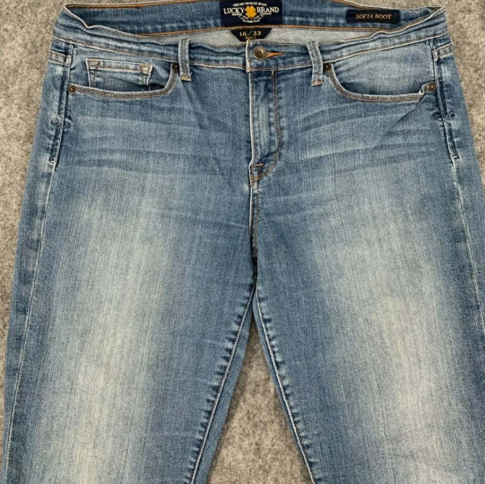 Lucky Brand Jeans Womens Size 16/33 Ankle Sophia Boot